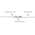 Angle view of Italian Layered Rolo Chain Necklace in Sterling Silver, 3-Piece, Rhodium Plated / 16-20 inch