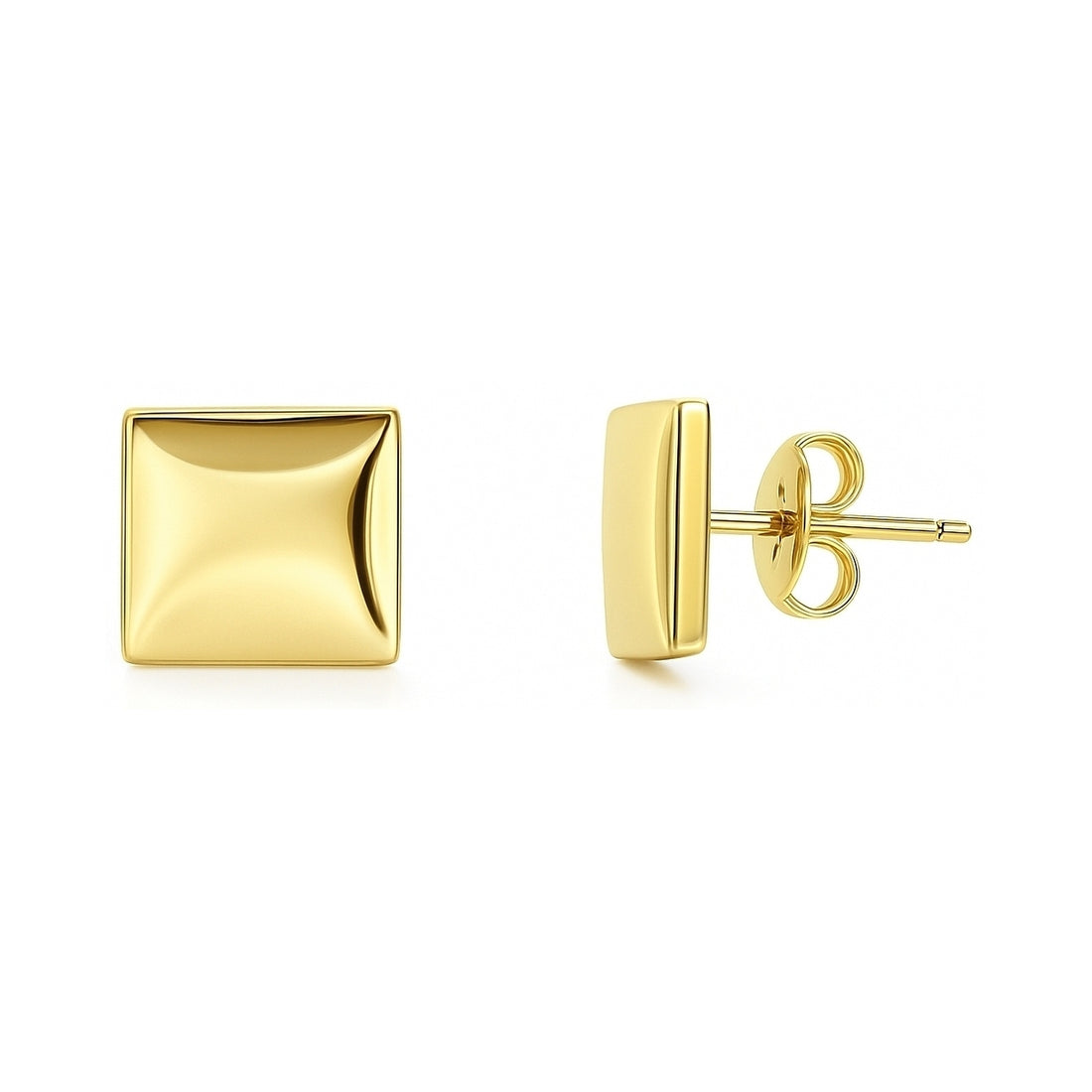Square Stud Earrings in Sterling Silver