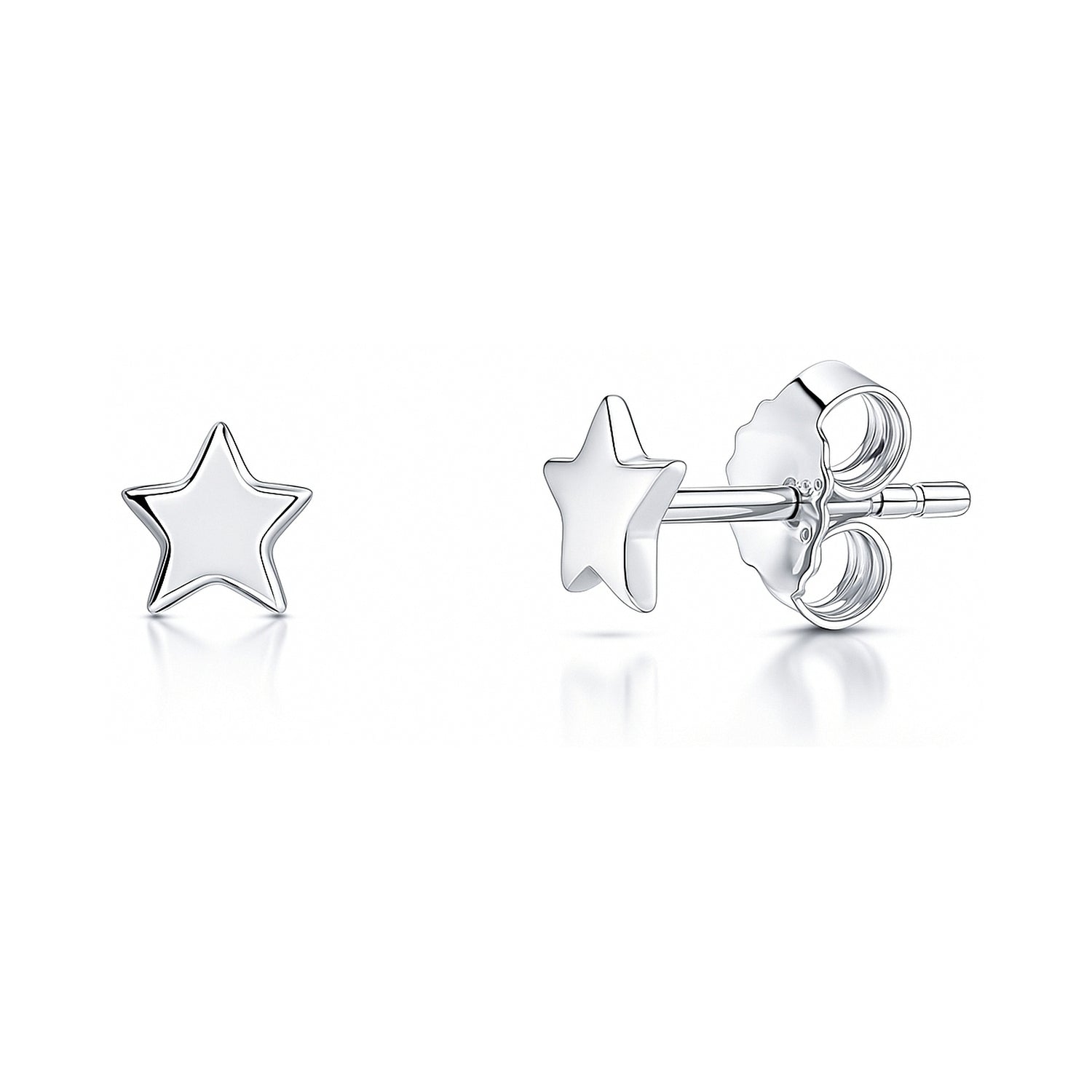 Star Cartilage Stud Earrings in Sterling Silver, 1 of 8