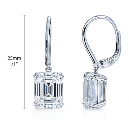 Solitaire CZ Earrings in Gold Flashed Sterling Silver, 2 Pairs