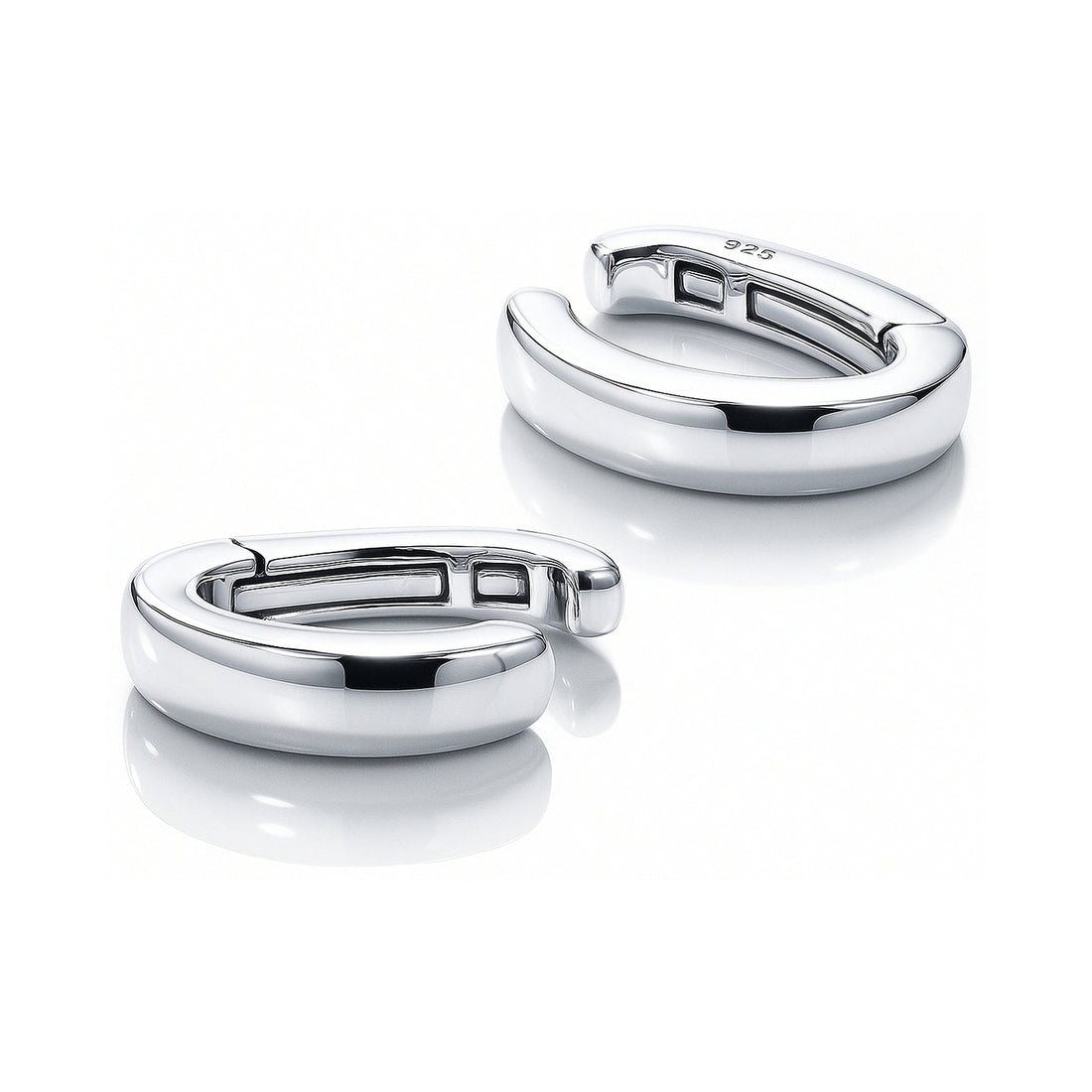 Ear Cuff Cartilage Earrings in Sterling Silver
