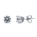 Solitaire 1.6ct CZ Cartilage Stud Earrings in Sterling Silver