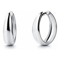 Dome Small Hoop Earrings Set in Sterling Silver 0.6-1 inch, 3-Pairs Style 1