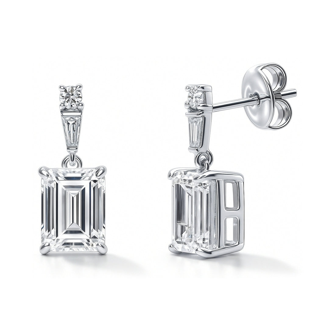 CZ Earrings in Sterling Silver