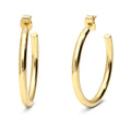 Small Hoop Earrings, 1.4 inch, Gold-tone