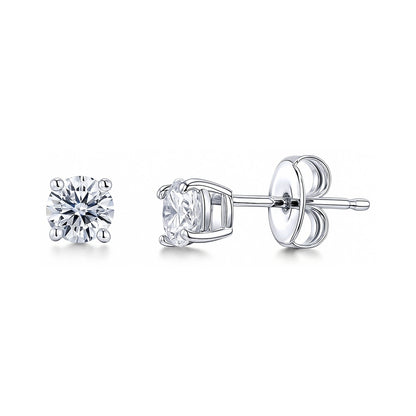 Solitaire 0.8ct/0.9ct CZ Set in Sterling Silver