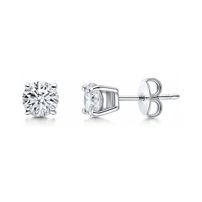 Solitaire 0.8ct/1.6ct CZ Set in Sterling Silver