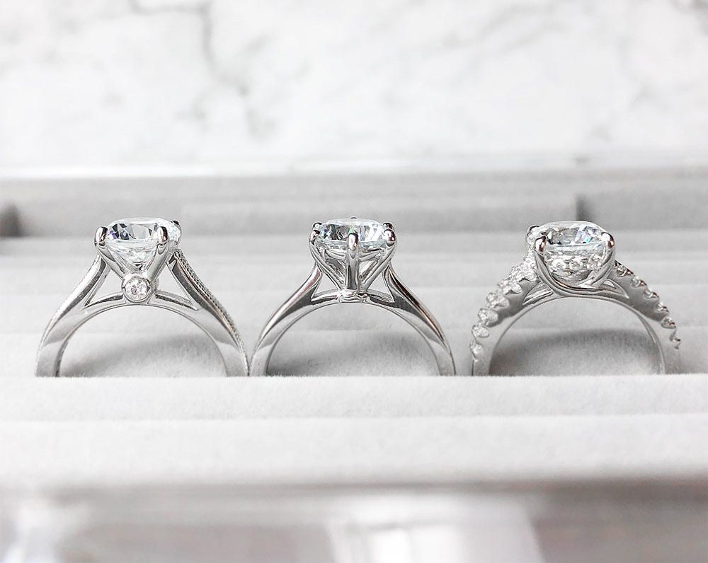 Cubic zirconia engagement rings