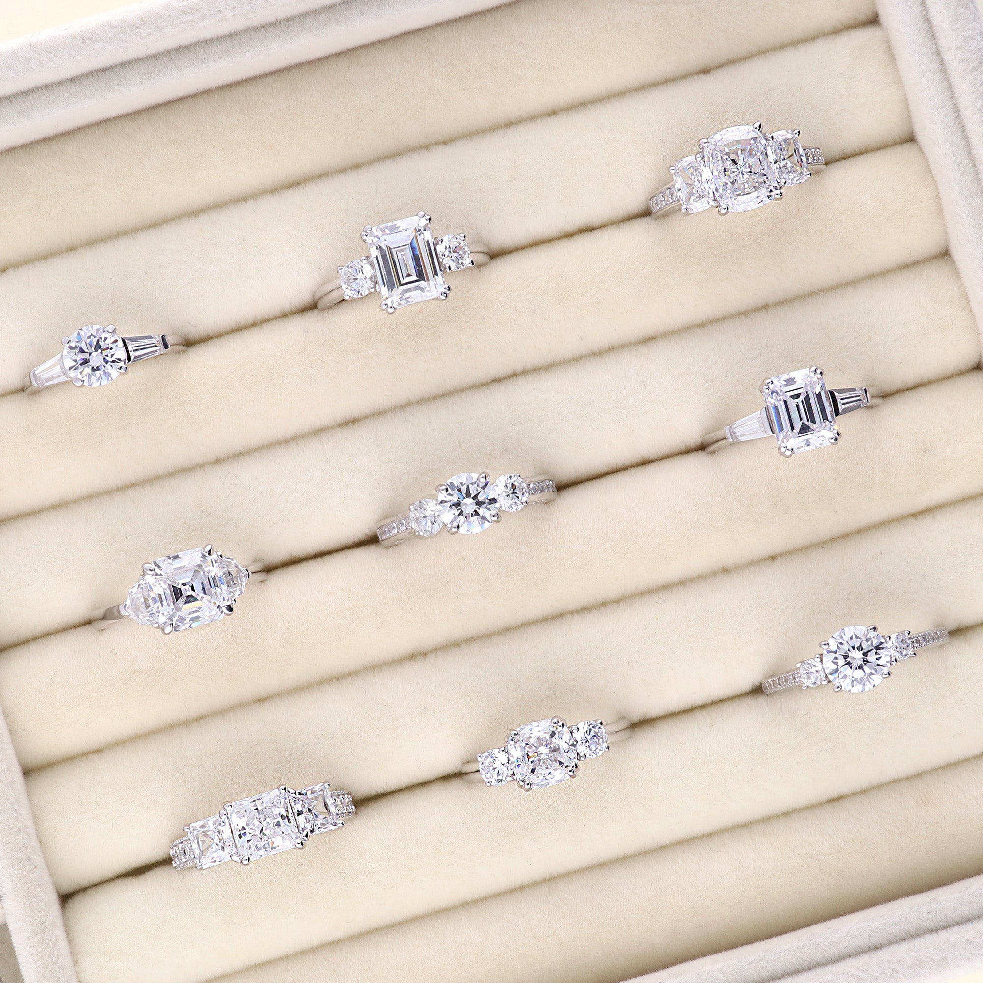 Solitaire 1ct CZ Ring in Sterling Silver