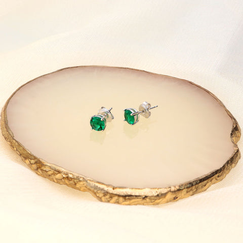 Solitaire Stud Earrings