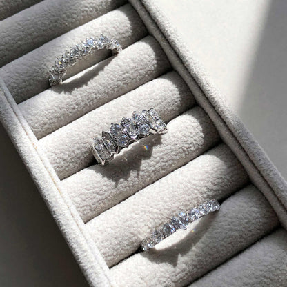 Solitaire 0.25ct Heart CZ Ring in Sterling Silver