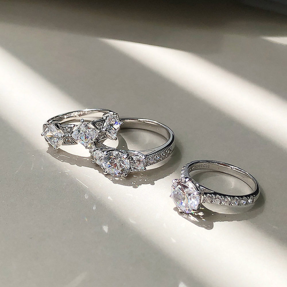 Image Contain: 3-Stone Ring, Solitaire Ring