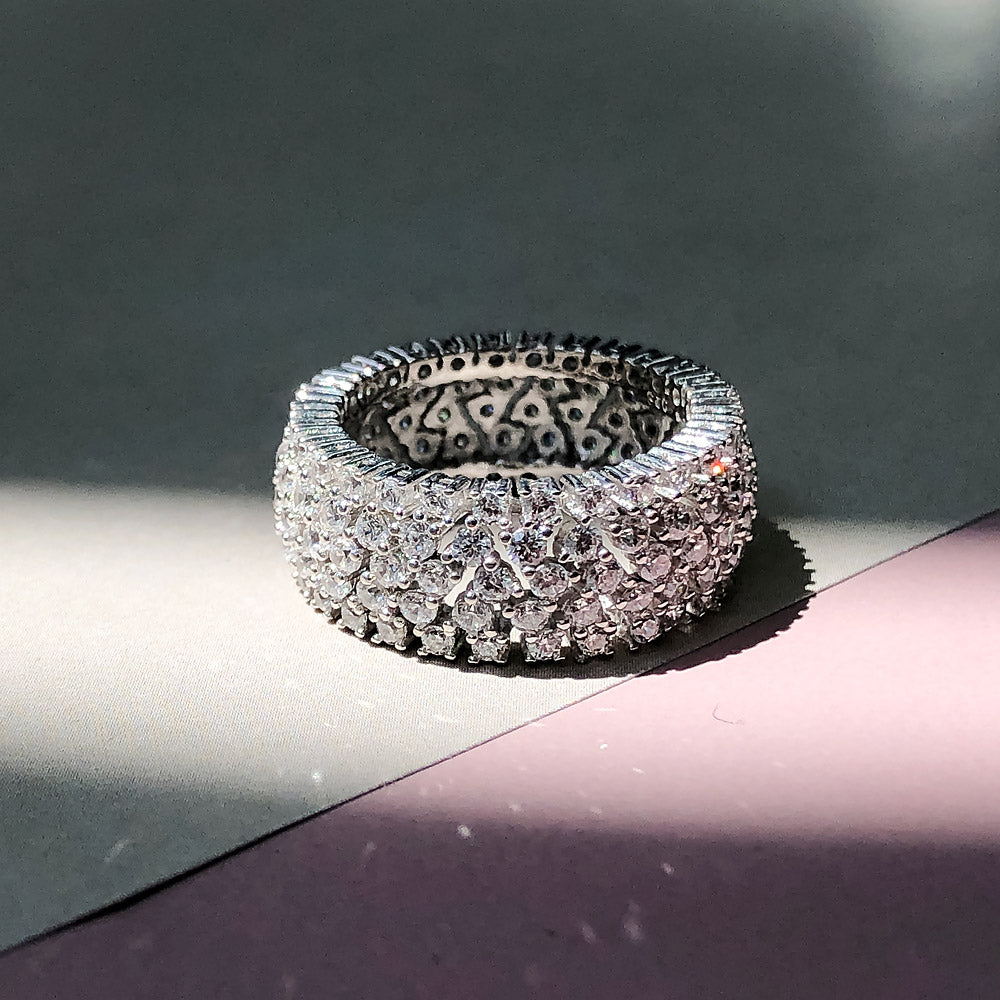 CZ Eternity Ring in Sterling Silver