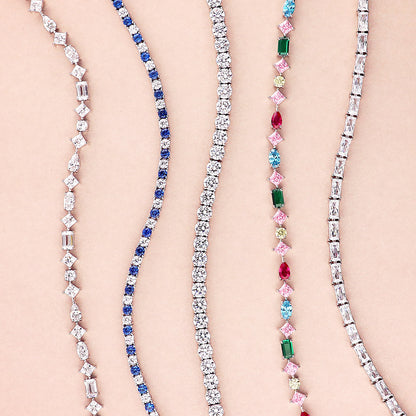 CZ Tennis Bracelet in Sterling Silver