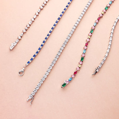 CZ Tennis Bracelet in Sterling Silver