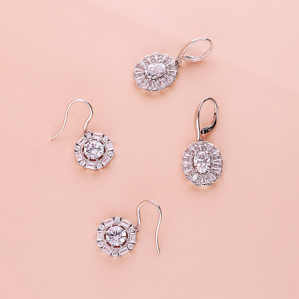 Halo Dangle Earrings