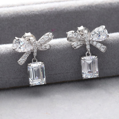 Ribbon Dangle Earrings Style E1909-01 in Flatlay Display