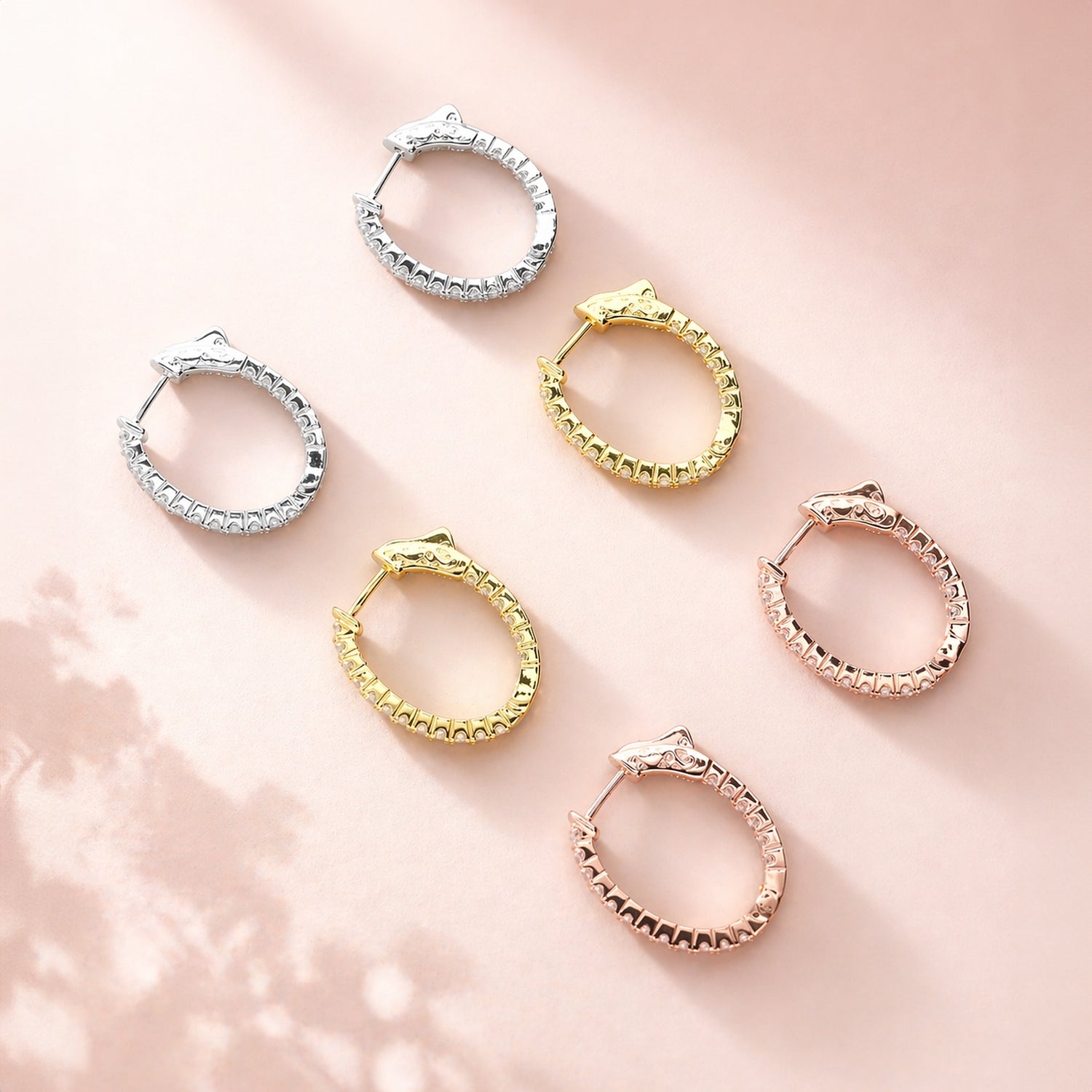 Oval Inside-Out Hoop Earrings