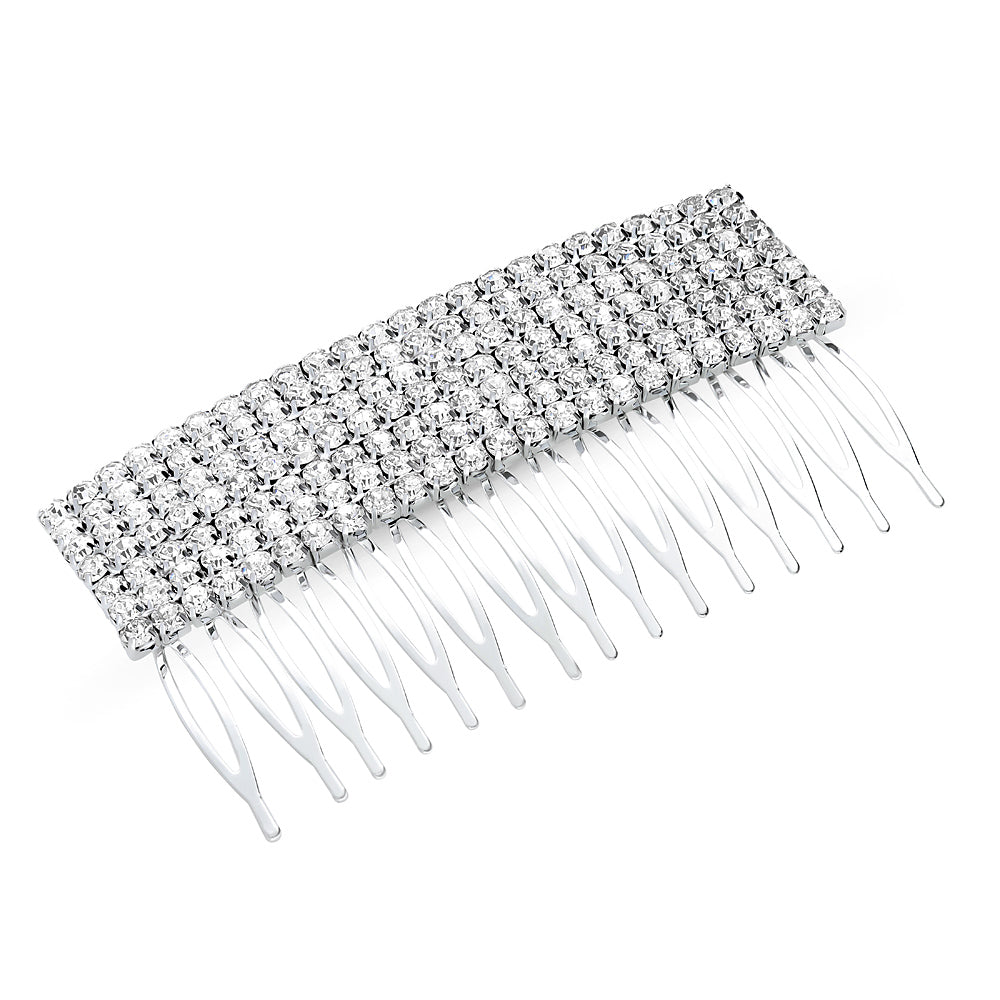 Multi-Row Rhinestone Hair Comb, 1 of 4