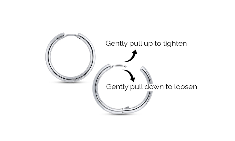 how to fix loose hoop earrings