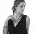 Model wearing Fringe Earrings