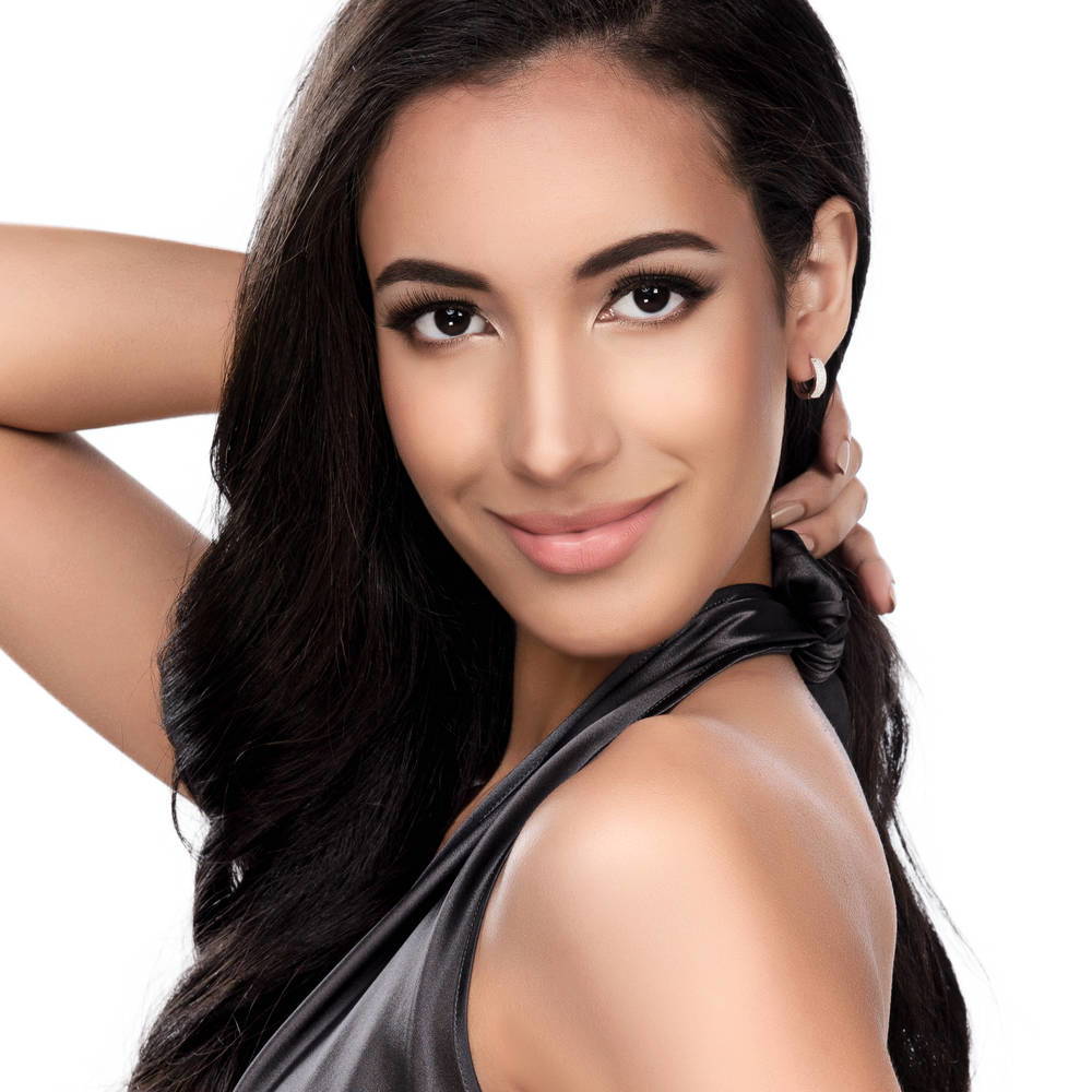 Model wearing Milgrain CZ Huggie Earrings in Sterling Silver 0.6 inch, 2 Pairs, 6 of 6