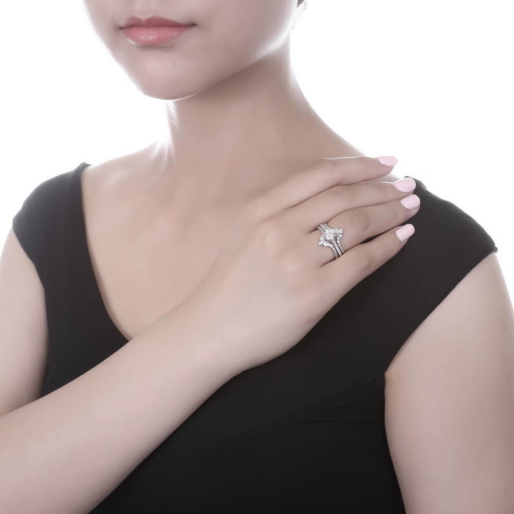 Solitaire 1ct CZ Ring in Sterling Silver