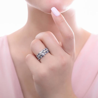 Solitaire Heart 1.7ct Heart CZ Ring in Sterling Silver