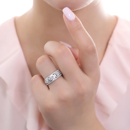 Solitaire 1ct CZ Ring in Sterling Silver