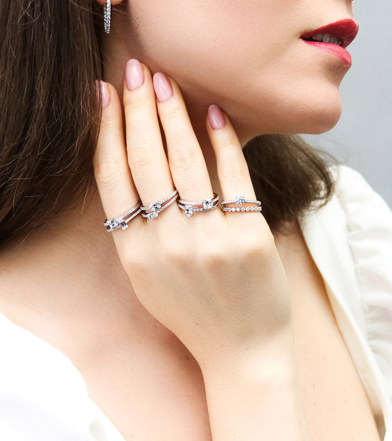 wholesale promise rings, small carat rings, minimalist rings and petite rings