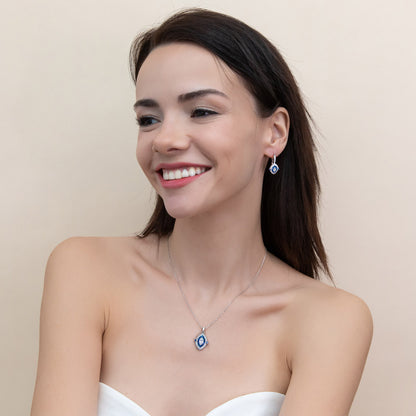 Navette Halo Art Deco Milgrain CZ Set in Sterling Silver