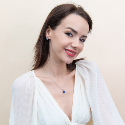 Halo Art Deco Milgrain CZ Stud Earrings in Sterling Silver