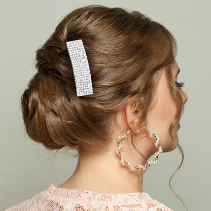 Multi-Row Rhinestone Hair Comb