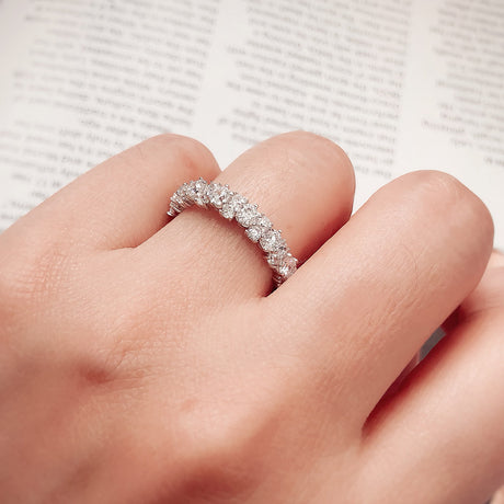 Model Wearing Eternity Ring
