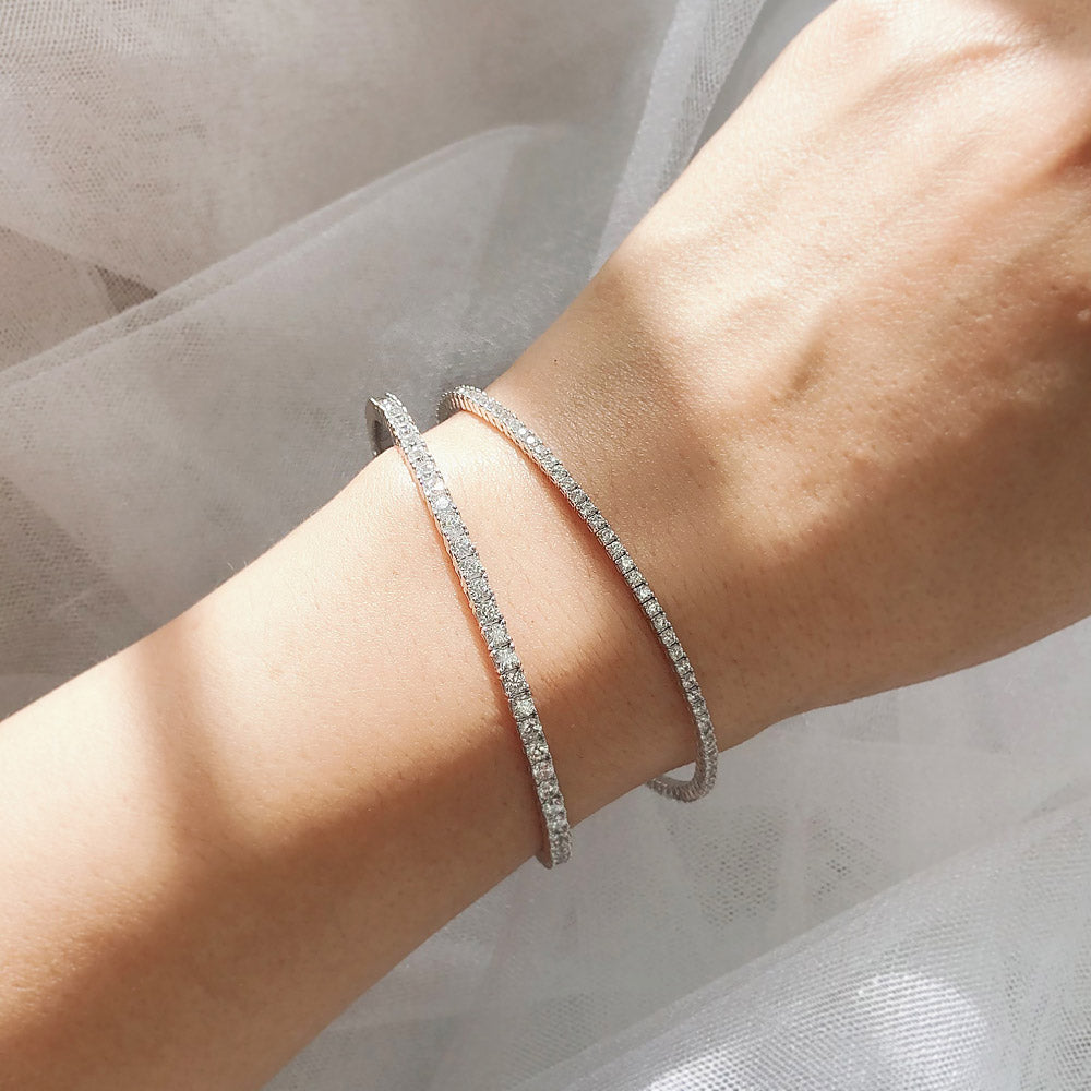 Model Wearing Flexible Bangle