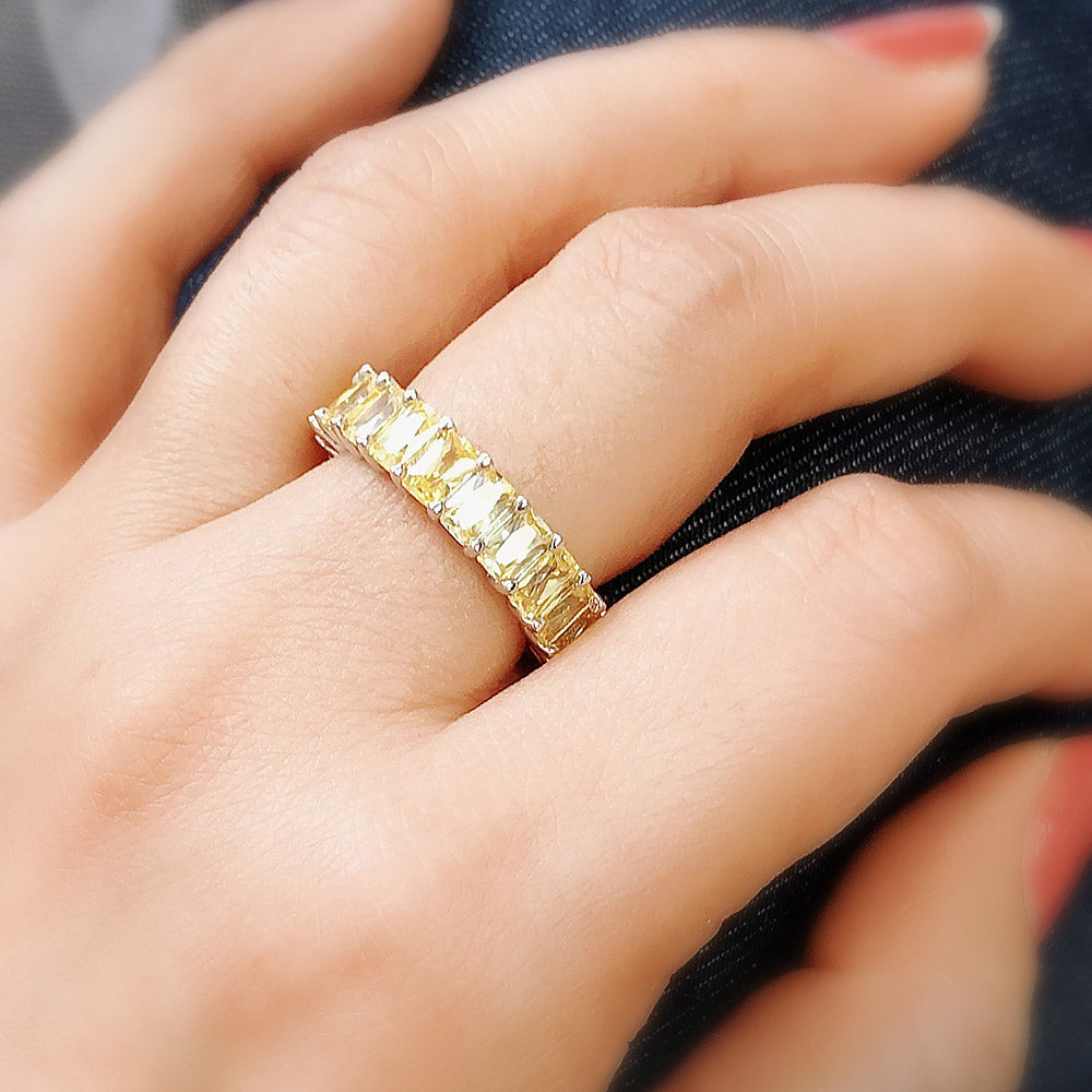 Model Wearing Eternity Ring