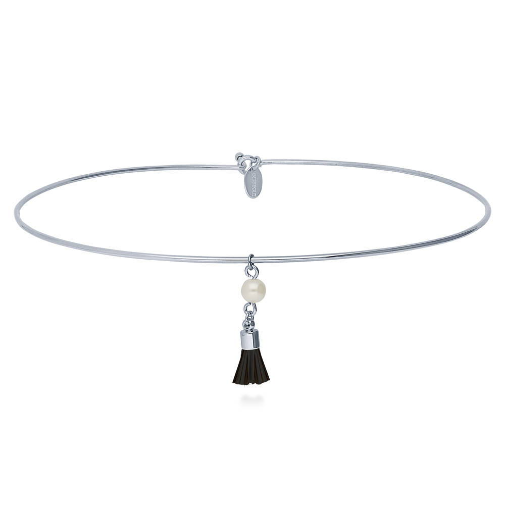 Tassel Imitation Pearl Choker