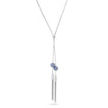 Tassel Ball Bead Lariat Necklace