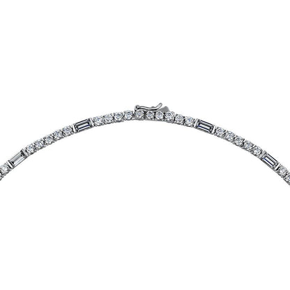 Art Deco CZ Tennis Necklace