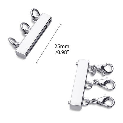 Triple Necklace Layering Clasp, 2-Piece