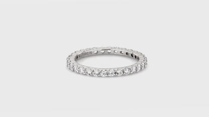 Video Contains Bubble Woven CZ Stackable Ring Set in Sterling Silver. Style Number VR646-01