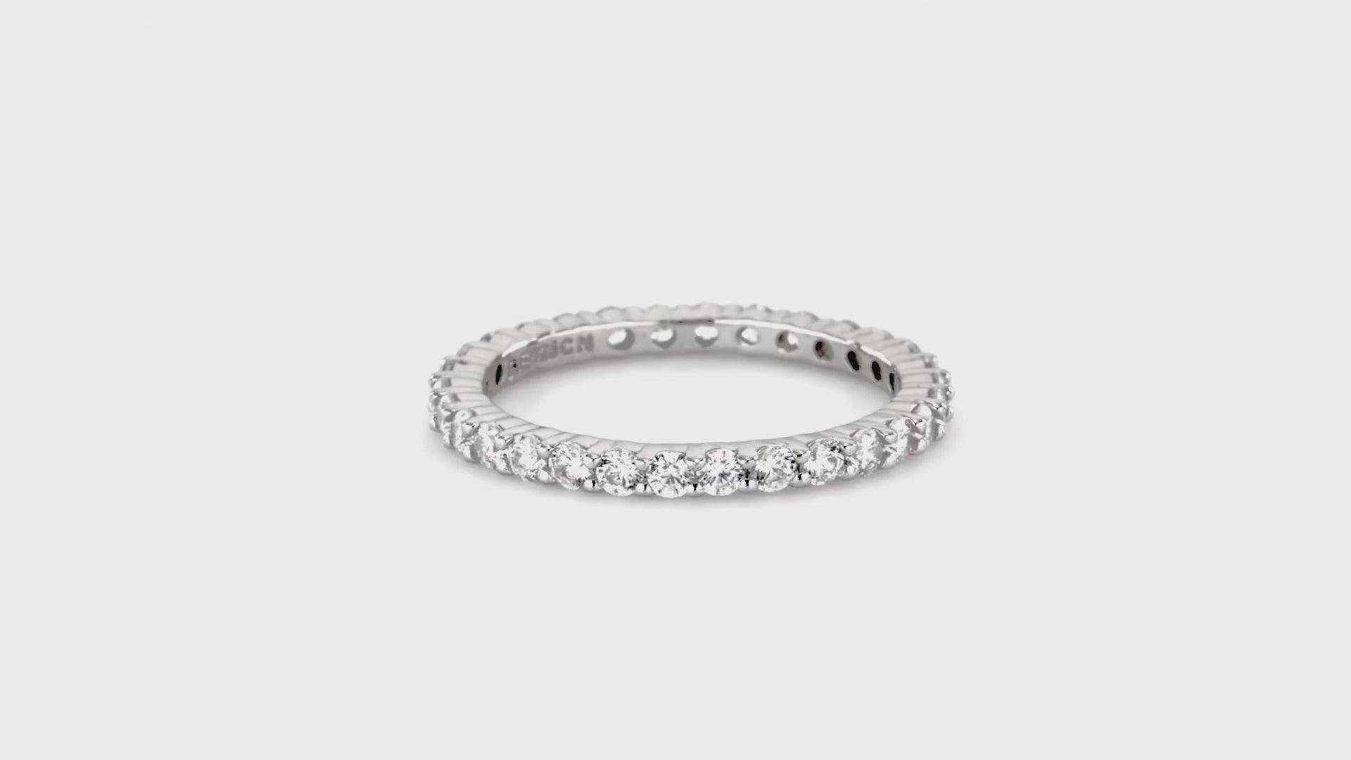 Video Contains Bubble Woven CZ Stackable Ring Set in Sterling Silver. Style Number VR646-01