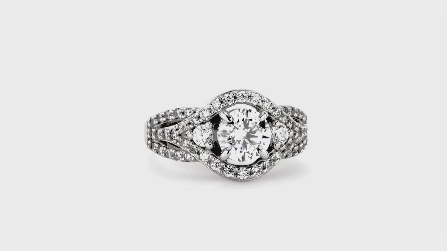 3-Stone 1.25ct CZ Ring in Sterling Silver, 8 of 19