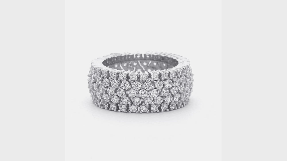 CZ Eternity Ring in Sterling Silver, 3 of 11