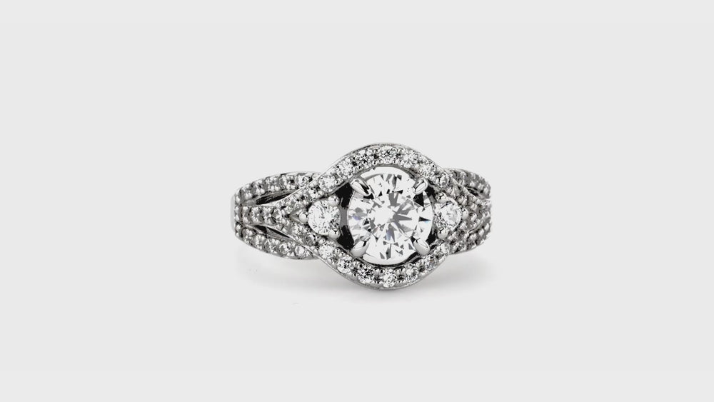 3-Stone 1.25ct CZ Ring in Sterling Silver, 7 of 11