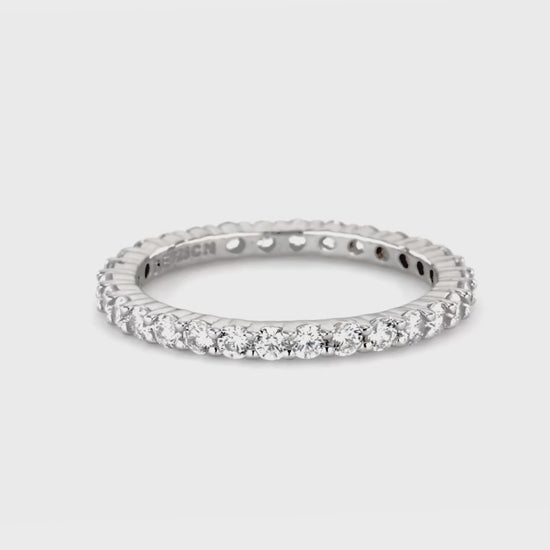 Video Contains CZ Stackable Ring Set in Sterling Silver. Style Number VR634-01