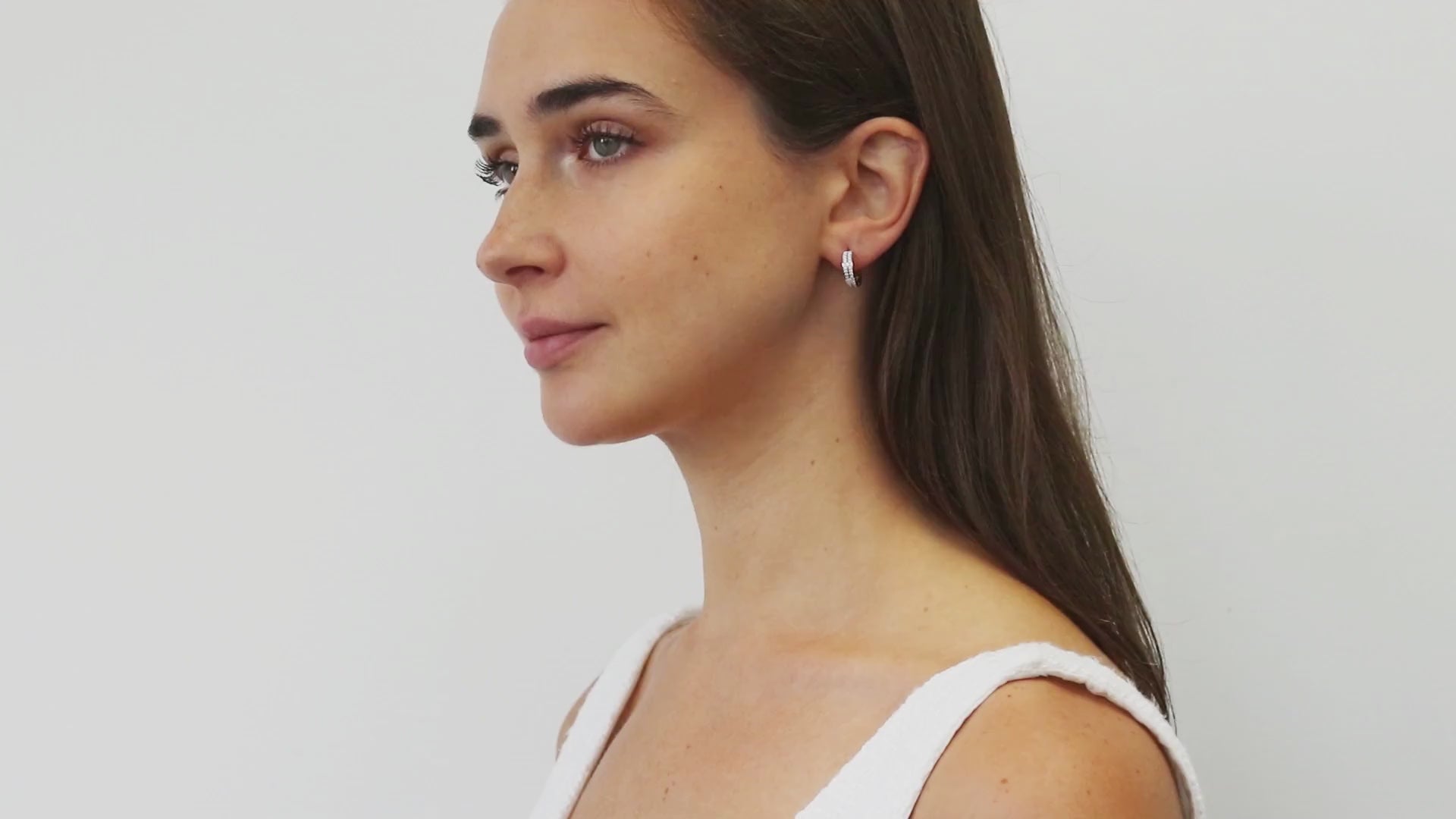 Double Row Hoop Earrings