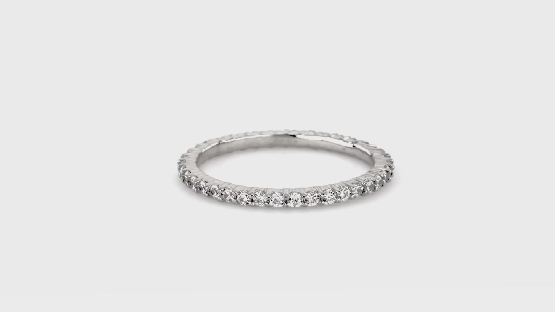 Video Contains Bubble CZ Stackable Ring Set in Sterling Silver. Style Number VR643-01