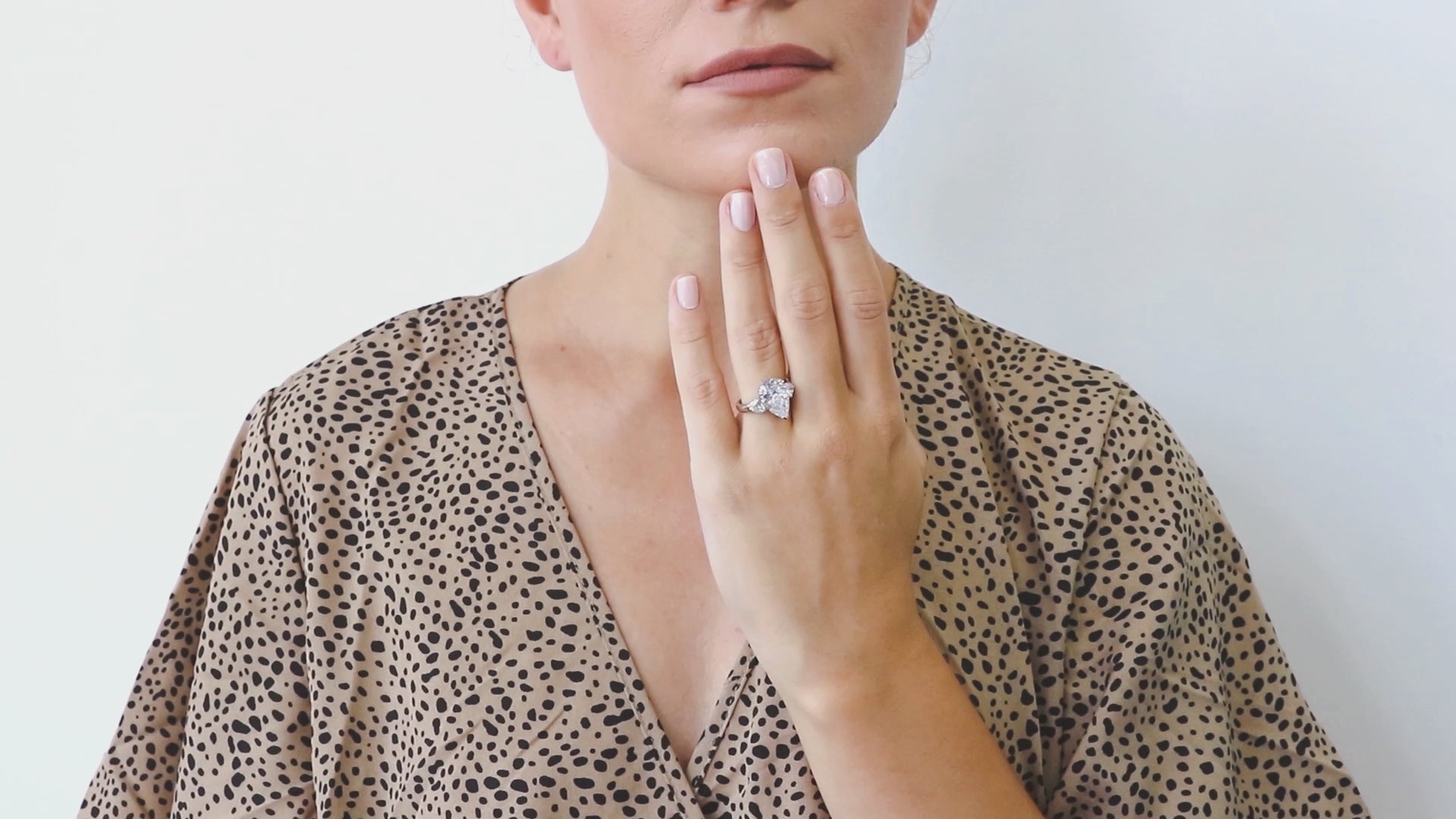 Video Contains 3-Stone Pear CZ Statement Ring in Sterling Silver. Style Number R1088-01
