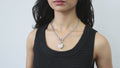 Heart CZ Toggle Necklace